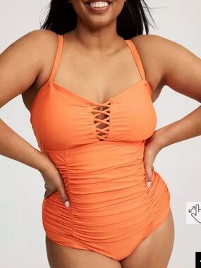 Torrid Slim Fix Lattice One-Piece Swimsuit